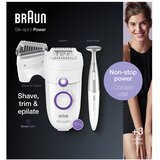 Braun Silk-épil 5 825 Power 28 tweezers White, Purple | shoptok.hr