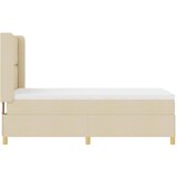  s opruga kutije s LED trakama Krema 100 x 200 cm tkanina | shoptok.hr