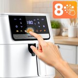 Berdsen BD-662 Air Fryer friteza na vroč zrak 6,5 L 1700 W – 8 programov, bela | Shoptok.si