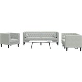  Kauč za dnevni boravak 3 pcs Svijetlo siva 194 x 74,5 x 70,5 cm | shoptok.hr