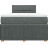 Krevet box spring s madracem tamnosivi 120 x 190 cm tkanina | shoptok.hr