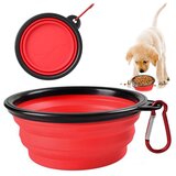 Sklopiva silikonska posuda za pse 0,4L  Sklopiva silikonska posuda za pse 0,4L Slike