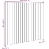  Uzglavlje za krevet boja meda 127,5x3x110 cm masivna borovina | shoptok.hr