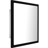 vidaXL lED kupaonsko ogledalo crno 40 x 8,5 x 37 cm konstruirano drvo | shoptok.hr
