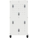 vidaXL Količar za alate s policom s kotačem s pohranom bijelo 75 x 35 x 73 cm | shoptok.hr