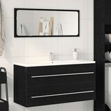 Ormarić za umivaonik u kupaonici crni hrast 100x38,5x48 cm inženjerski drvo Cijene