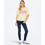 Only Majica 'ONLMINDY' svijetložuta / roza / bijela | shoptok.hr