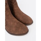 SEASTAR Openwork brown ankle boots | ePonuda.com