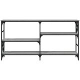  Konzolni stol siva boja hrasta 150x29x76,5 cm konstruirano drvo | shoptok.hr