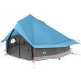 vidaXL Tipi šator 18-osobni Plava Poliester i čelik - Plava Za 18 osoba | shoptok.hr