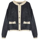 Trendyol Anthracite Boucle Thread Knitwear Cardigan | shoptok.hr