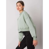 Fashion Hunters Pistachio sweatshirt without hood from Thilde | Shoptok.si