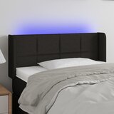  LED uzglavlje crno 93x16x78/88 cm od tkanine | shoptok.hr