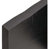Stolna Mizna plošča temno siva 120x60x4 cm obdelana trdna hrastovina, (20817894) | Shoptok.si