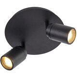 QAZQA Moderna kopalnica v črni barvi 2-light IP44 - Ducha Cene