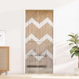  Zavjesa za vrata protiv muha višebojna 200 x 90 cm Bambus - 90 x 200 cm Valoviti uzorak | shoptok.hr