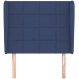  Uzglavlje s ušima plavo 103x23x118/128 cm od tkanine | shoptok.hr