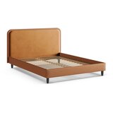 Micadoni Narančasti tapecirani bračni krevet s podnicom 160x200 cm Aveline – | shoptok.hr
