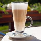 springos staklene čaše za latte s ručkom 280 ml, 6 kom | shoptok.hr