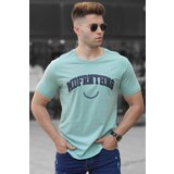 Madmext Printed Men's Turquoise T-Shirt 5267 Cene