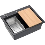 Quadron sudoper KURT 110 crna s uzorkom/čelik | shoptok.hr