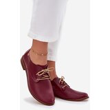 Zazoo Women's Leather Elegant Lace-up Shoes 4238 Bordeaux | Shoptok.si