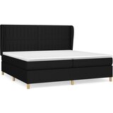  The Living Store Box spring postelja z vzmetnico črn 200x200 cm blago - Box Spring Postelja, (21448763) | Shoptok.si