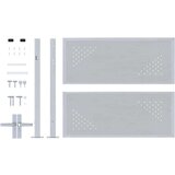  Dvorišna vrata - Vrtna vrata Srebrno 100 x 75 cm Nehrđajući čelik | shoptok.hr