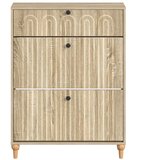  Ormar za cipele ALKMAAR 78 x 24 x 103 cm Konstruirano drvo - Hrast sonoma | shoptok.hr