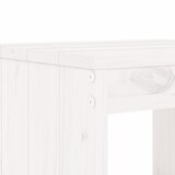  3-dijelni vrtni bistro set bijeli od masivne borovine | shoptok.hr