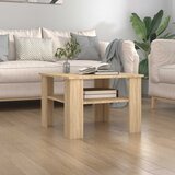  Stolić za kavu boja hrasta sonome 60x60x42 cm konstruirano drvo | shoptok.hr