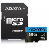 Adata UHS-I MicroSDXC 256GB class 10 + adapter AUSDX256GUICL10A1-RA1 memorijska kartica | Eponuda.com