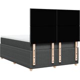  Okvir kreveta s oprugama i madrac svjetlosivi 160x200cm tkanina | shoptok.hr