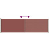vidaXL Uvlačiva bočna tenda za terasu 180 x 600 cm smeđa | shoptok.hr
