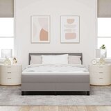 Box Postelja z box springom z vzmetnico & LED taupe 140x190 cm tkanina, (22156475) | Shoptok.si