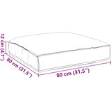  Jastuk Vinska crvena 80 x 80 x 12 cm Oxford tkanina | shoptok.hr