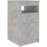 vidaXL Omarica s predali betonsko siva 40x50x76 cm iverna plošča | Shoptok.si