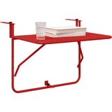 Viseci Balkon Stol Crvena 60 x 39 x 65 cm Čelik | shoptok.hr