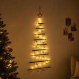  Viseća božićna jelka s kuglicama 30 LED lampica Višebojno | shoptok.hr