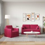  Set sofe 2 pcs Vinska crvena 158 x 78 x 80 cm Baršun | Eponuda.com
