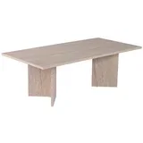 Bež klubska mizica v polsijajnem dekorju 60x119 cm Sabin –