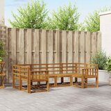  Set vanjskih sofa 6 kom. Prirodna Čvrsto drvo akacije | shoptok.hr