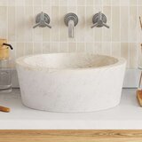  Umivaonik krem Ø 40 x 15 cm mramorni | shoptok.hr