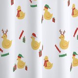 Catherine Lansfield Zavesa za tuš 180x180 cm Christmas Quacker – | Shoptok.si