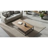 Livetastic KLUBSKA MIZA, 115/27/60 cm naravne barve, črna | Shoptok.si