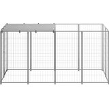  Kavez za pse srebrni 2,42 m² čelični | shoptok.hr