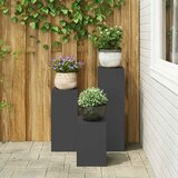  Stalak za biljke 3 pcs Crna Čelik | shoptok.hr