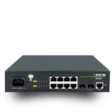 Dcn L2 poe svič S4600-10P-P-SI 10 x gigabit (8xUTP+2xSFP) poe/poe+ 124W power budžet, IPv6, acl, dos, ring protection G.8032 & mrpp, oam 802.3ah/802.3ag & vct digital diagnostic monitoring, eee 802.3az fanless Cene