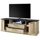 Mömax tv-element morel, barva hrasta, črna | Shoptok.si