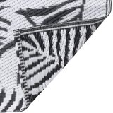 Vanjski tepih ARAKIL bijelo-crni 190 x 290 cm PP | shoptok.hr